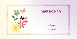 פסח (גודל 10*20 ס"מ)