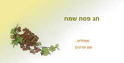 פסח (גודל 10*20 ס"מ)