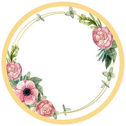 מדבקות ויניל עגולות קוטר 5 ס"מ